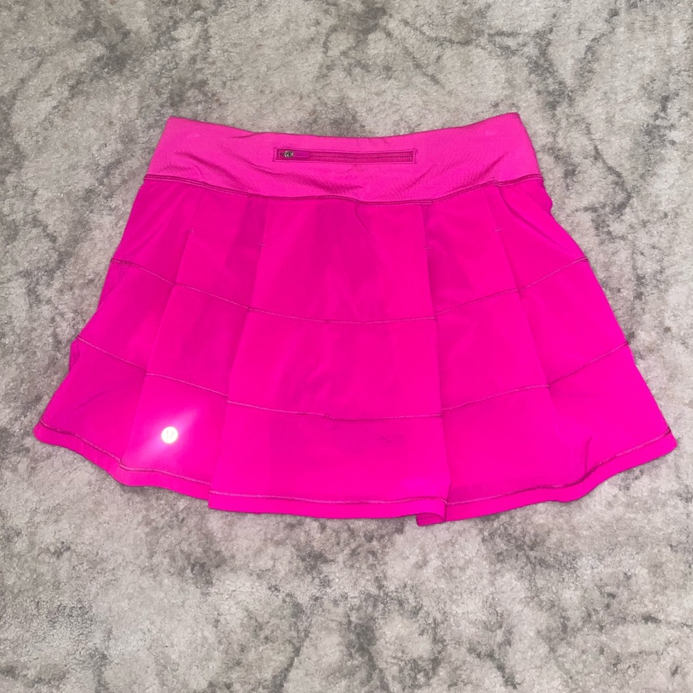 Lululemon Pace Rival Sonic Pink Mid-Rise Skirt